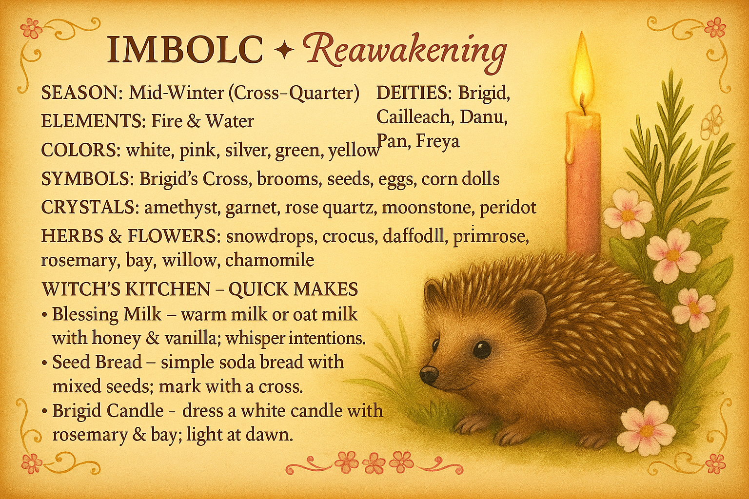 Imbolc altar (add image)
