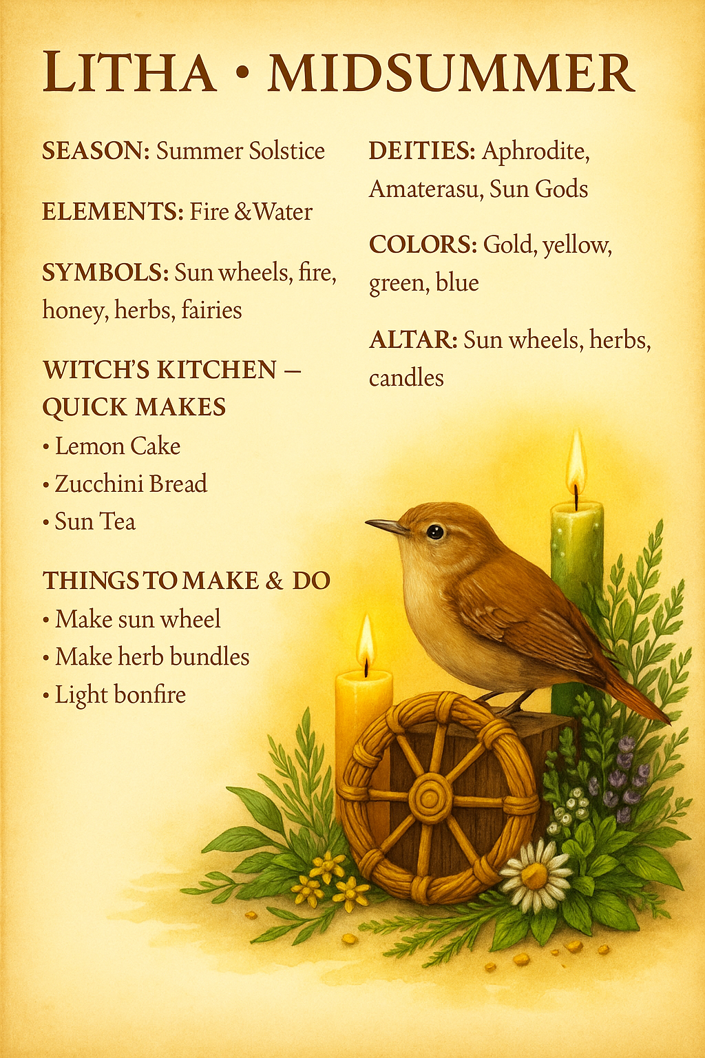 Litha altar (add image)