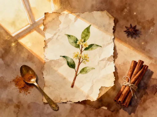 Cinnamon parchment illustration