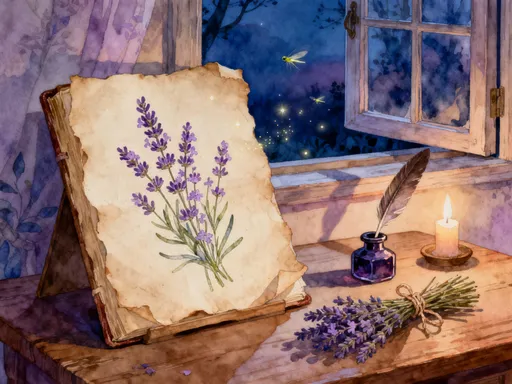 Watercolour illustration of lavender