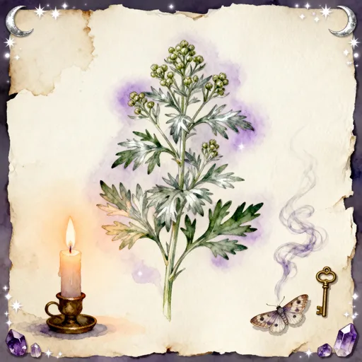 Mugwort on parchment